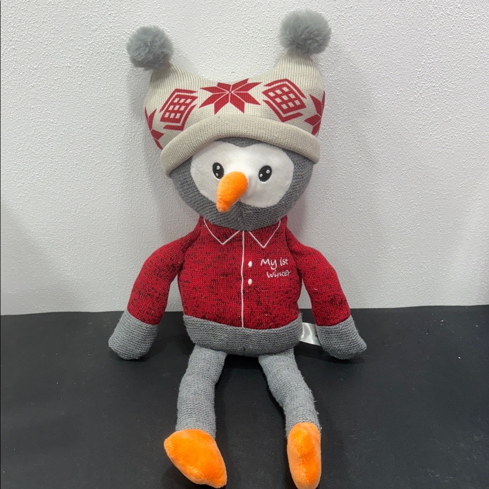 Spark Create Imagine Owl Plush My 1st Winter Knit Hat Crinkle Stuffed toy 🔴3/$15